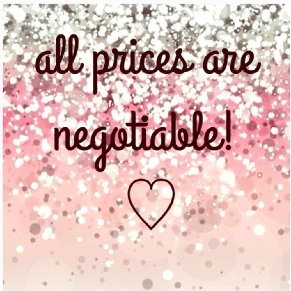 All prices are negotiable